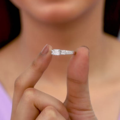 Silver Quadrilateral Ring
