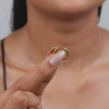 Golden Princess Hoop Earrings