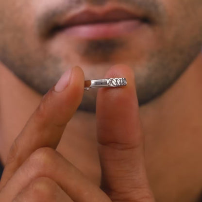 Silver Classic Chain Ring for Him