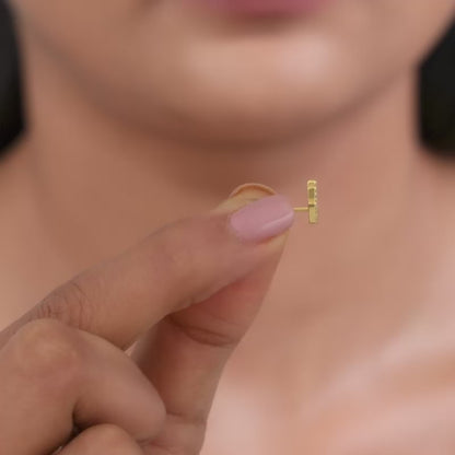 Golden Hamsa Ear Piercings
