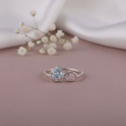 Silver Unending Love Ring