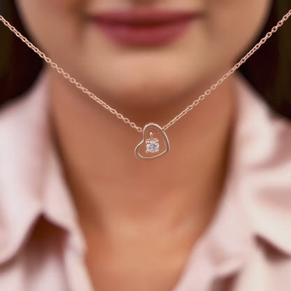 Rose Gold Whole Heart Necklace