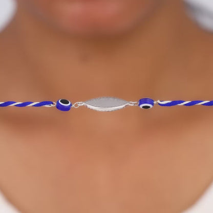 Silver Nazar Rakhi