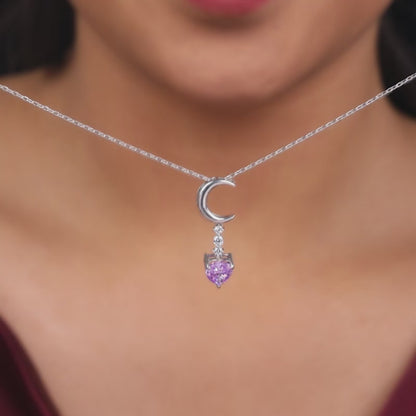 Silver Lunar Promise Necklace