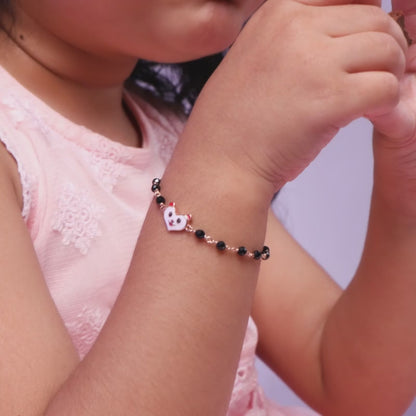 Rose Gold Cute Nazariya Boo Kids Bracelet (2 - 8Years)