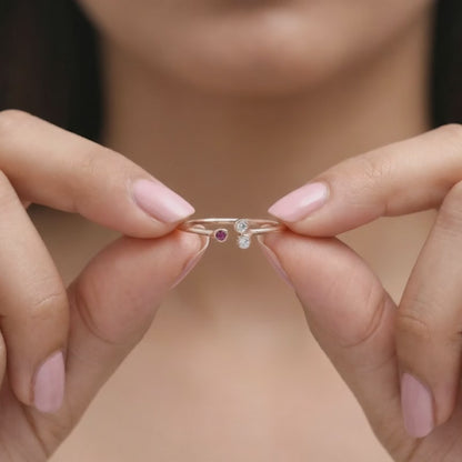 Rose Gold Trinity Ring (Size 12)