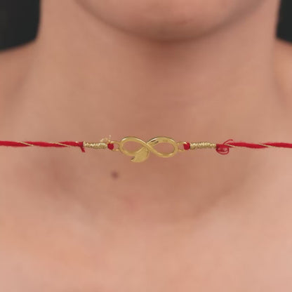 Golden Eternal Mor Rakhi