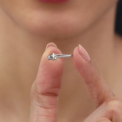 Silver Starry Dusk Ring