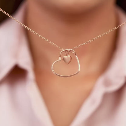 Rose Gold Heart Necklace