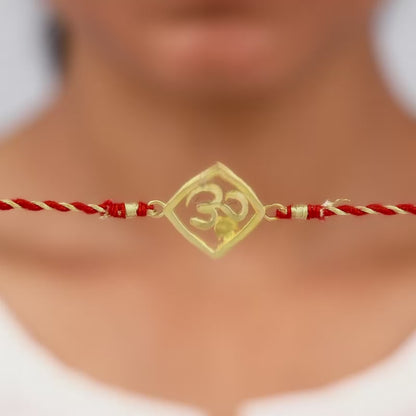 Golden Omkara Rakhi