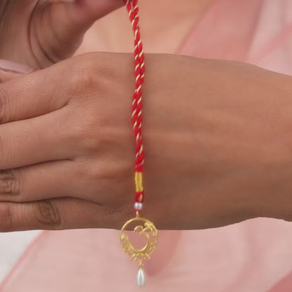 Golden Om Lumba Rakhi