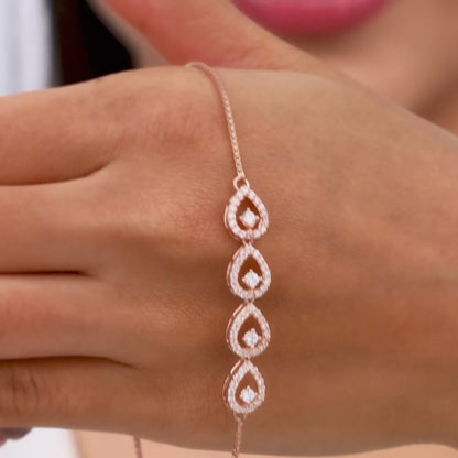 Rose Gold Peary Love Bracelet