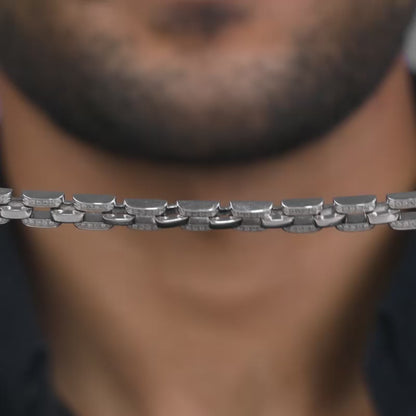 Aditya Roy Kapur Silver Quiet Ambition Bracelet For Him