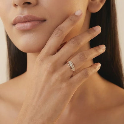 Rose Gold Guanyin Ring