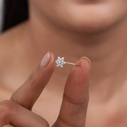 Rose Gold Bloom Lab Grown Diamond Ring