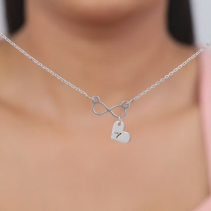 Silver Personalised Endless Echo Necklace