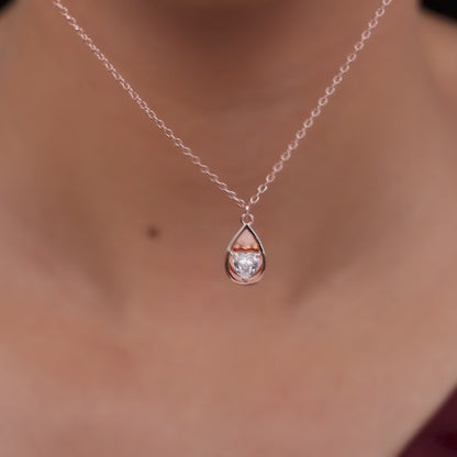 Rose Gold Love Hanging Necklace