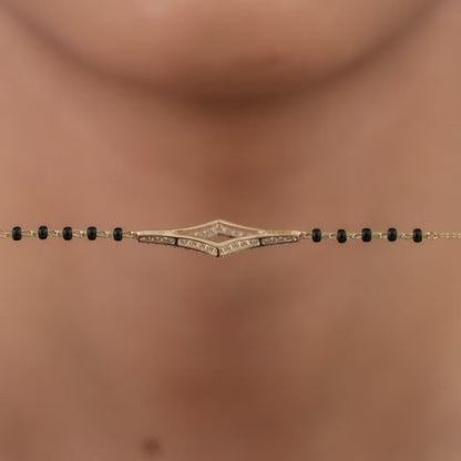 Gold Ruchira Mangalsutra Lab Grown Diamond Bracelet
