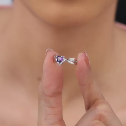 Silver Perennial Love Ring