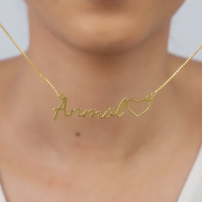Golden Personalised Life Partner Pendant
