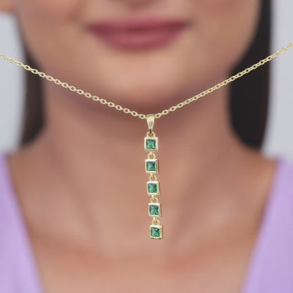 Golden Verdant Elegance Necklace