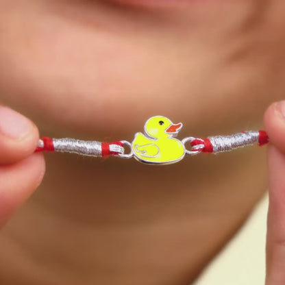Silver Quack-tacular Rakhi for Kids