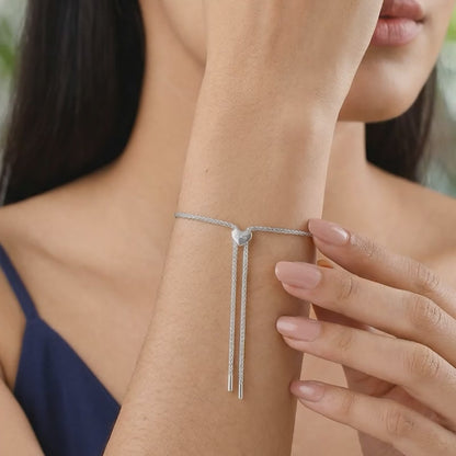 Silver Aurex Bolo Bracelet