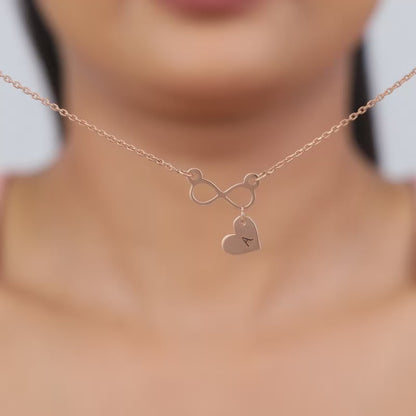 Rose Gold Personalised Endless Echo Necklace