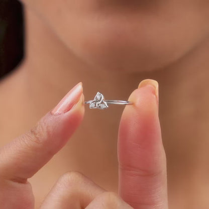 Silver Striking Trio Ring