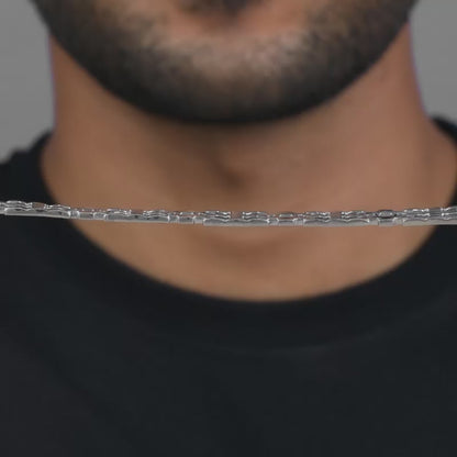 Silver Kingpin Bracelet For Him