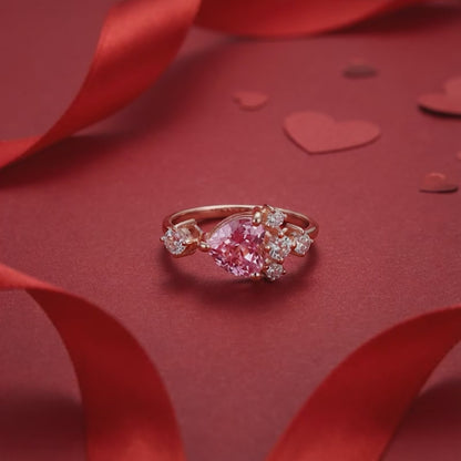 Rose Gold Heart Beat Ring