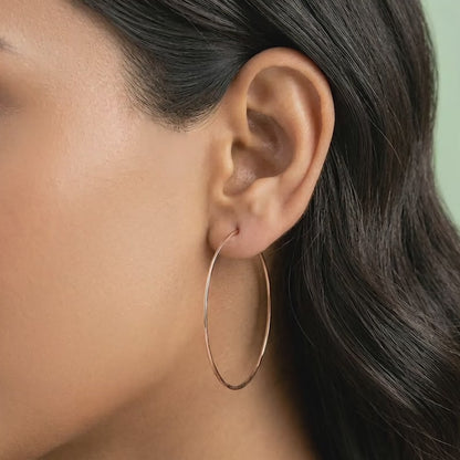 Rose Gold Magical Hoop Earrings