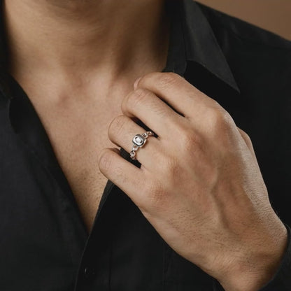 Silver Ridgeline Ring For Him