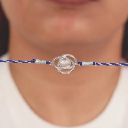 Silver Guardian Gaze Rakhi Combo (Set of 5)
