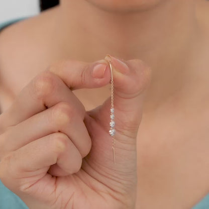 Rose Gold Kiran Sui Dhaaga Lab Grown Diamond Earrings