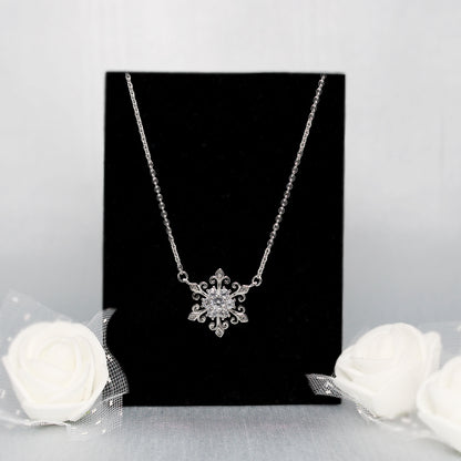 Silver Snowflake Necklace