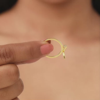 Golden Butterfly Bloom Ring