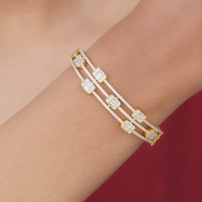 Golden Festive Bling Bracelet