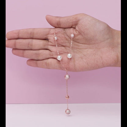 Anushka Sharma Rose Gold Pearlicious Necklace
