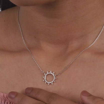 Silver Sunshine Necklace