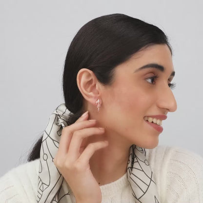 Rose Gold French Beauty Earrings