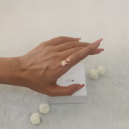 Rose Gold Blooming Flower Ring