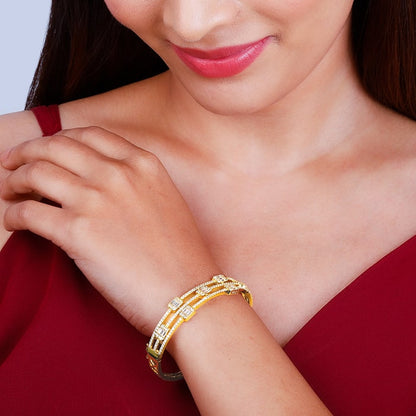 Golden Festive Bling Bracelet