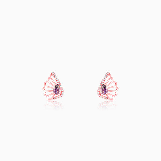 Rose Gold Notre Dame Earrings