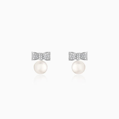 Silver Dreamy Pearls Earrings