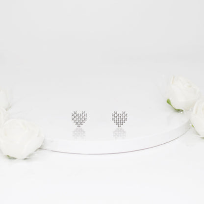 Silver Angel Heart Set