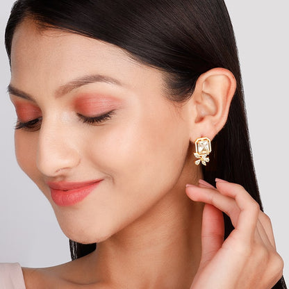 Golden Nature's Artistry Earrings