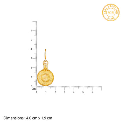 Golden Disc Earrings