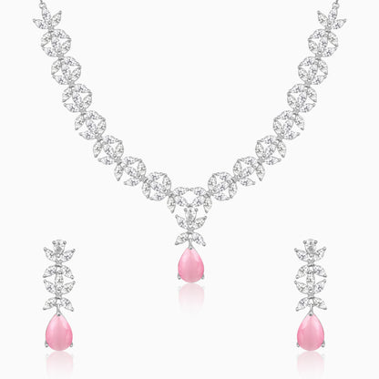 Silver Zircon Studded Magical Drop Set
