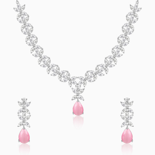 Silver Zircon Studded Magical Drop Set